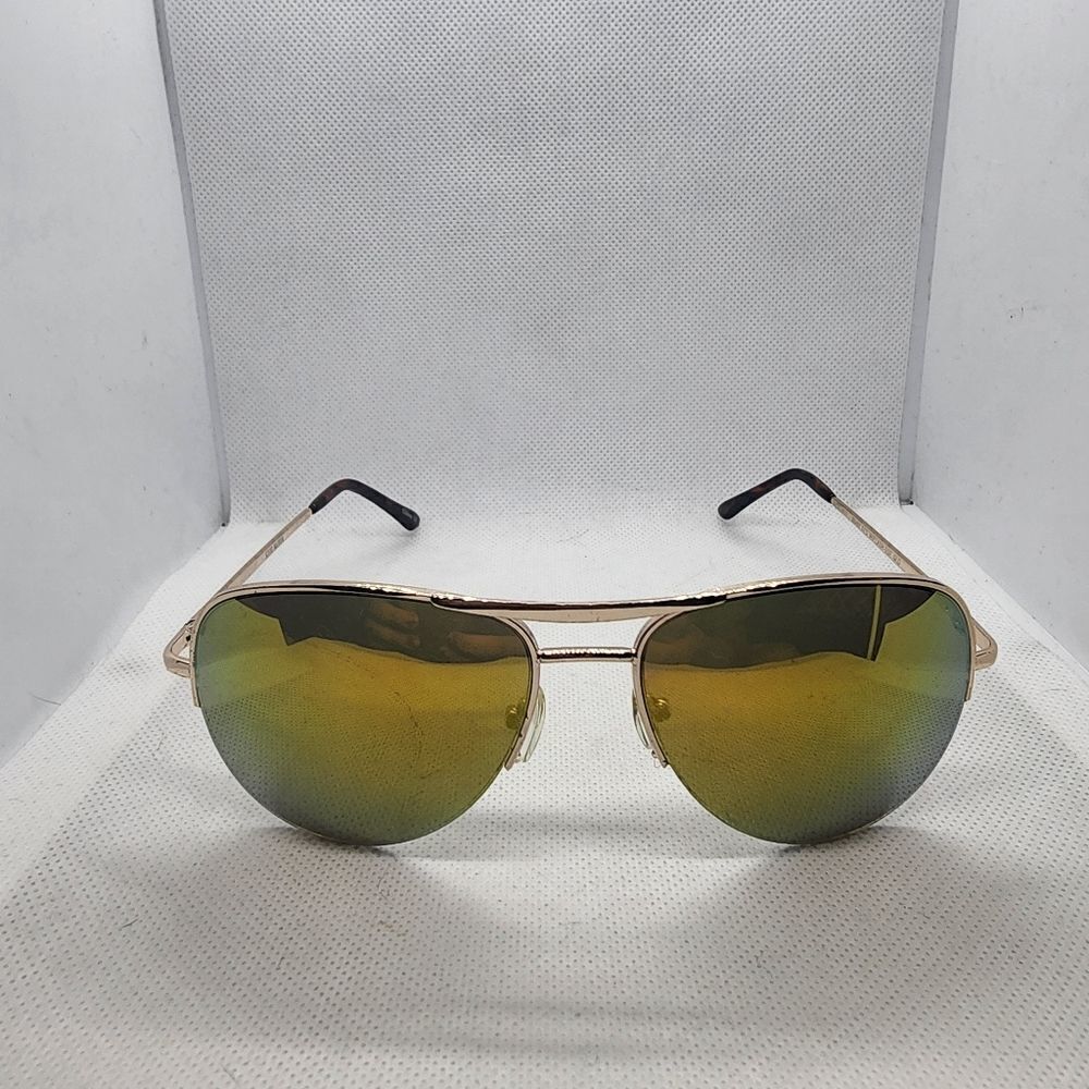 Steve Madden Gold & Tortoiseshell Aviator Sunglasses - Picture 5 of 12